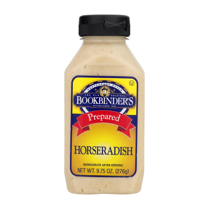 Bookbinder's - Horseradish - Prepared - Case Of 9 - 9.75 Oz. Biskets Pantry 