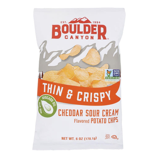 Boulder Canyon - Chip Ched Sr Cream Avo Oil - Case Of 12-6 Oz Biskets Pantry 