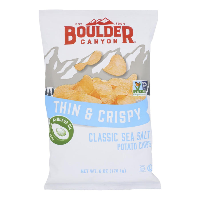 Boulder Canyon - Chip Sea Salt & Avo Oil - Case Of 12-6 Oz Biskets Pantry 