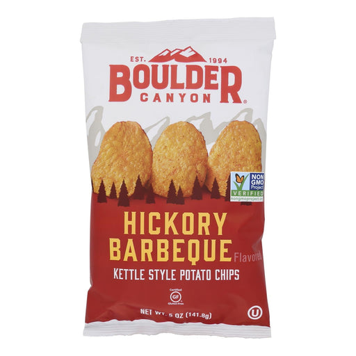 Boulder Canyon - Kettle Chips - Hickory Barbeque - Case Of 12 - 5 Oz. Biskets Pantry 