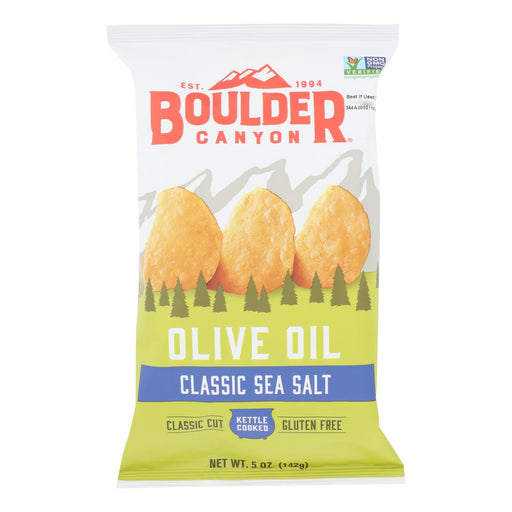 Boulder Canyon - Kettle Chips - Olive Oil - Case Of 12 - 5 Oz. Biskets Pantry 