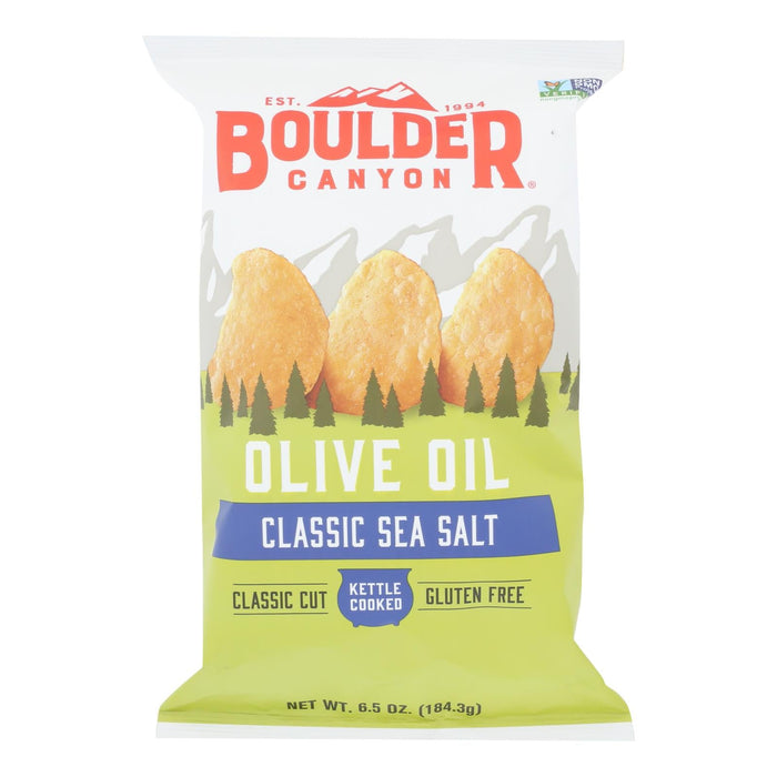 Boulder Canyon - Kettle Chips - Olive Oil - Case Of 12 - 6.5 Oz. Biskets Pantry 