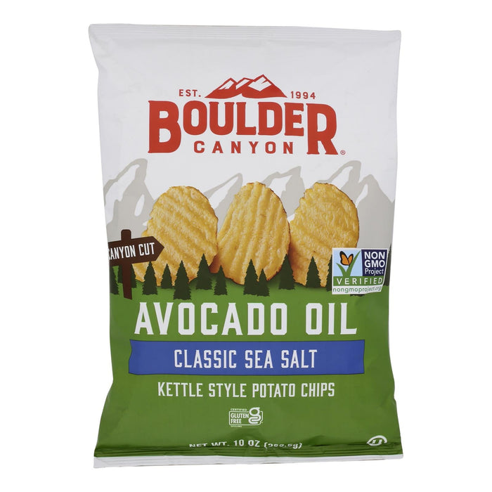 Boulder Canyon Natural Foods - Chips Ktl Cnct Avo S Salt - Case Of 12 - 10.00 Oz Biskets Pantry 