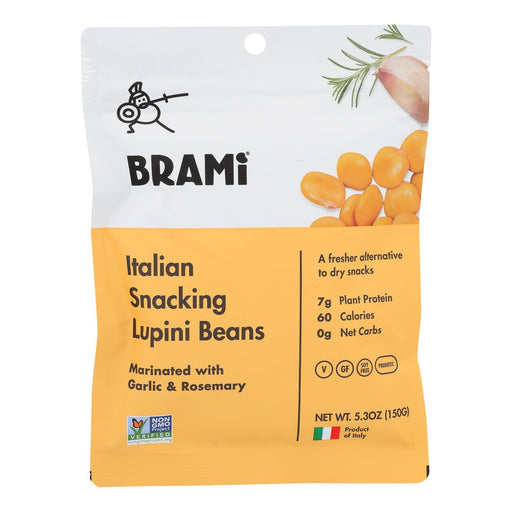Brami Lupini Snack - Garlic And Herb - Case Of 8 - 5.3 Oz. Biskets Pantry 