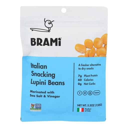 Brami Lupini Snack - Sea Salt - Case Of 8 - 5.3 Oz. Biskets Pantry 