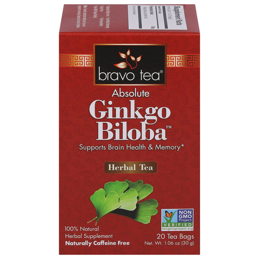 Bravo Teas And Herbs - Tea - Absolute Ginko Biloba - 20 Bag Biskets Pantry 