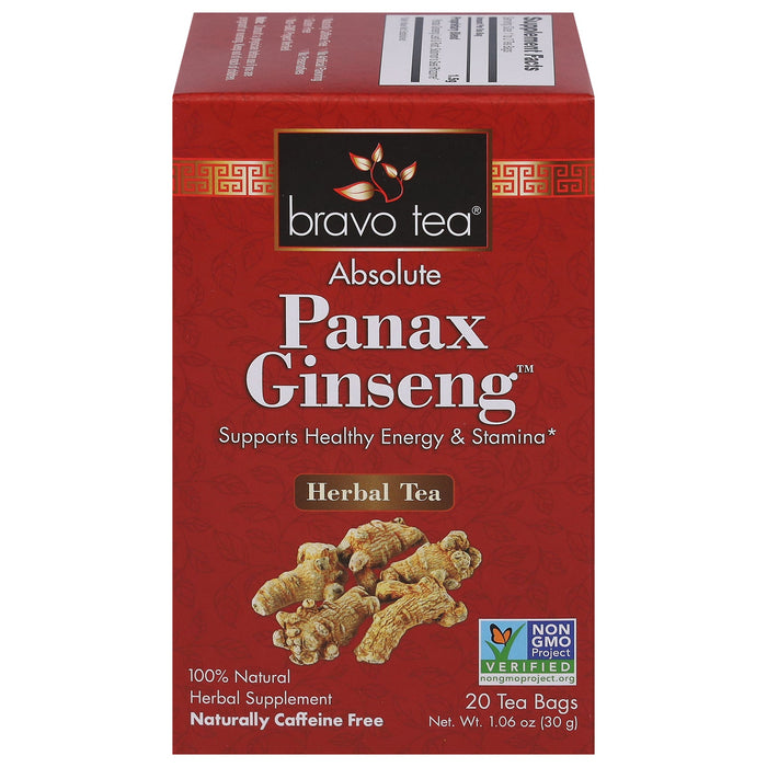 Bravo Teas And Herbs - Tea - Absolute Panax Ginseng - 20 Bag Biskets Pantry 