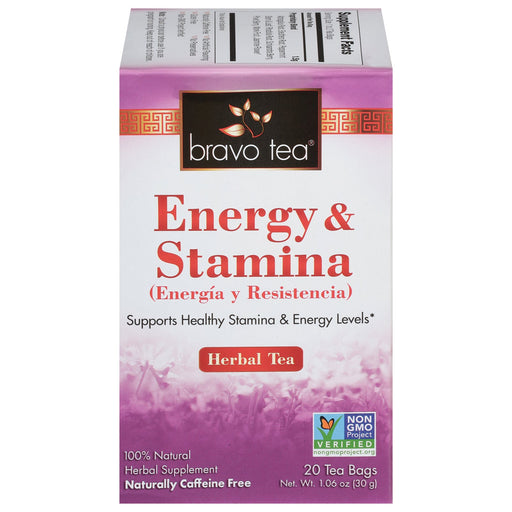 Bravo Teas And Herbs - Tea - Energy And Stamina - 20 Bag Biskets Pantry 