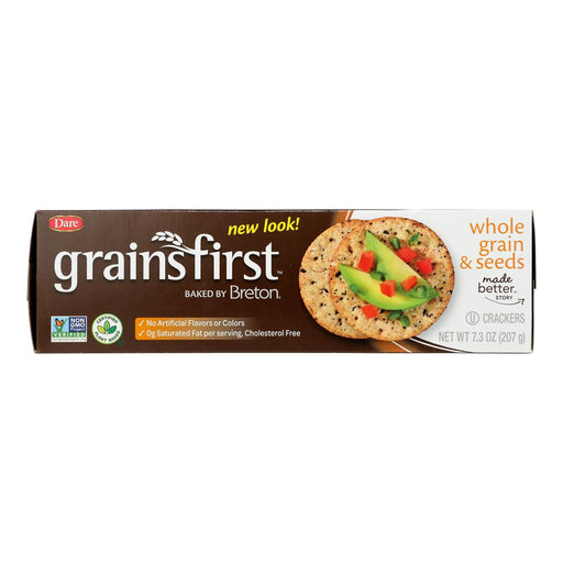 Breton/dare - Crackers Grainsfirst - Case Of 12-7.3 Oz Biskets Pantry 