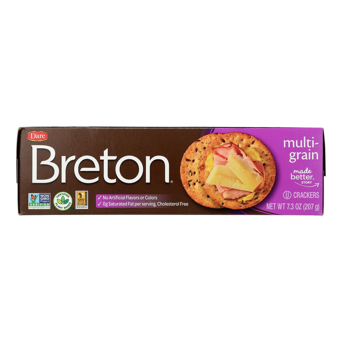 Breton/dare - Crackers Multigrain - Case Of 12-7.3 Oz Biskets Pantry 