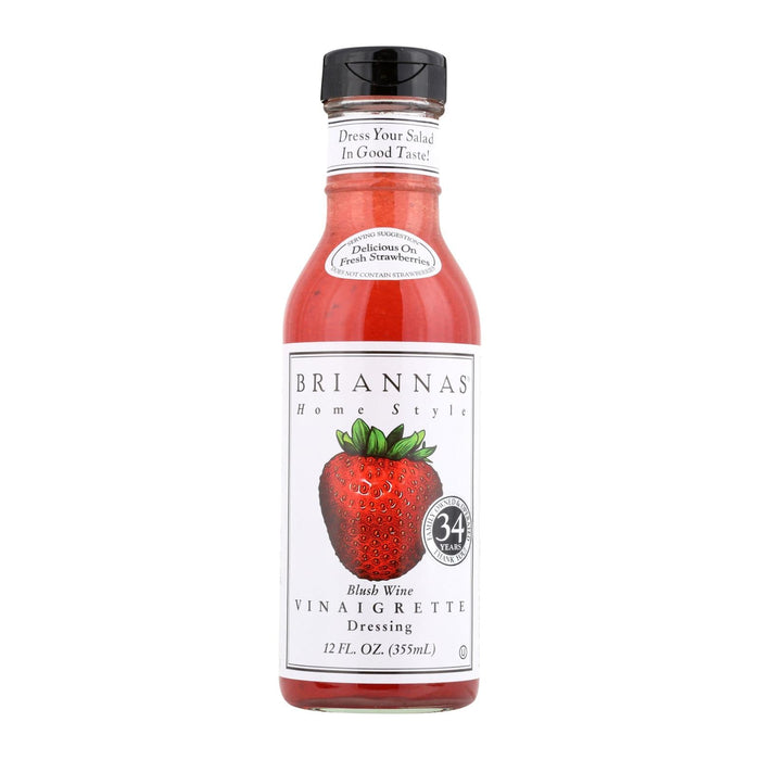 Brianna's - Salad Dressing - Blush Wine Vinaigrette - Case Of 6 - 12 Fl Oz. Biskets Pantry 