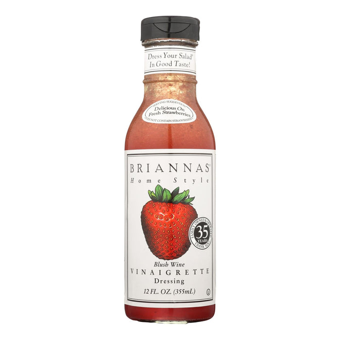 Brianna's - Salad Dressing - Blush Wine Vinaigrette - Case Of 6 - 12 Fl Oz. Biskets Pantry 