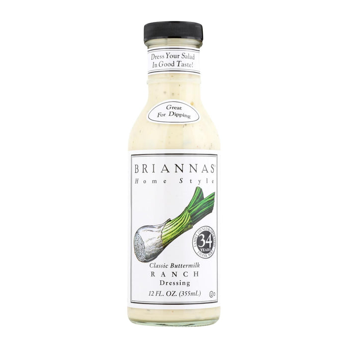 Brianna's - Salad Dressing - Classic Buttermilk Ranch - Case Of 6 - 12 Fl Oz. Biskets Pantry 
