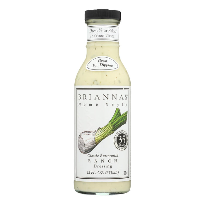 Brianna's - Salad Dressing - Classic Buttermilk Ranch - Case Of 6 - 12 Fl Oz. Biskets Pantry 