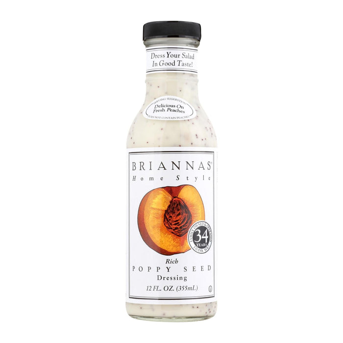 Brianna's - Salad Dressing - Poppy Seed - Case Of 6 - 12 Fl Oz. Biskets Pantry 