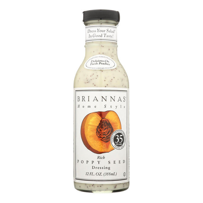 Brianna's - Salad Dressing - Poppy Seed - Case Of 6 - 12 Fl Oz. Biskets Pantry 