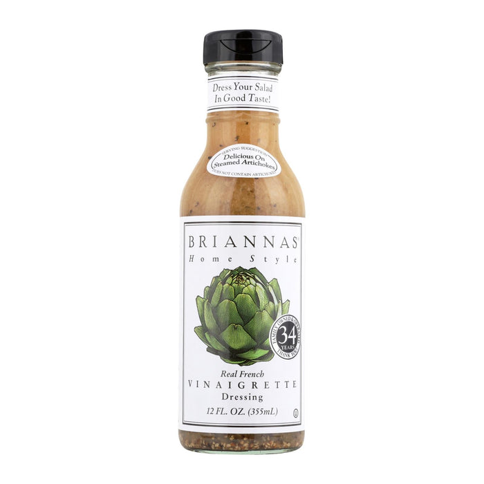 Brianna's - Salad Dressing - Real French Vinaigrette - Case Of 6 - 12 Fl Oz. Biskets Pantry 