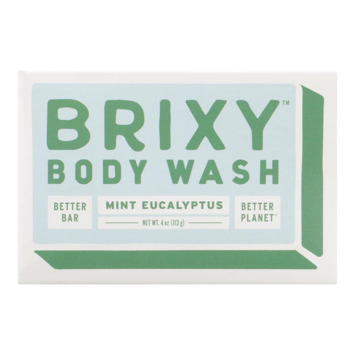Brixy - Body Wash Bar Mint Euclypt - 1 Each -4 Oz Biskets Pantry 
