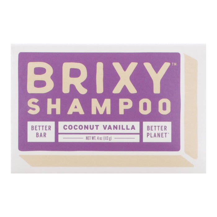 Brixy - Shampoo Bar Coconut Vanilla - 1 Each -4 Oz Biskets Pantry 