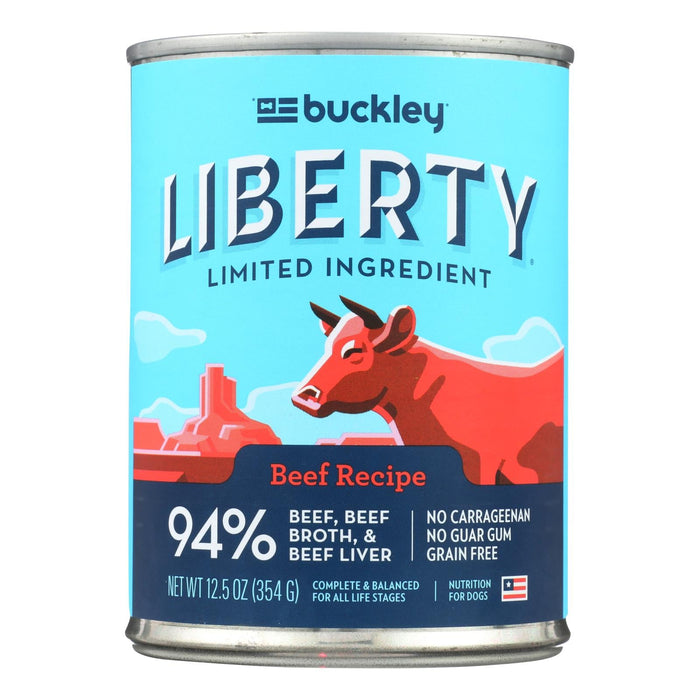 Buckley - Liberty Wet Food Beef - Case Of 12 - 12.5 Oz Biskets Pantry 