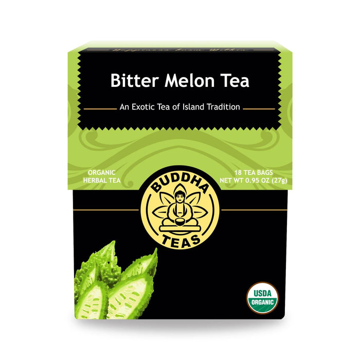 Buddha Teas - Organic Tea - Bitter Melon - Case Of 6 - 18 Count Biskets Pantry 