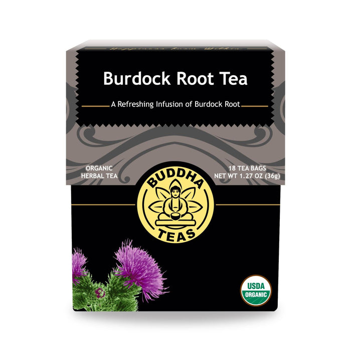 Buddha Teas - Organic Tea - Burdock Root - Case Of 6 - 18 Count Biskets Pantry 