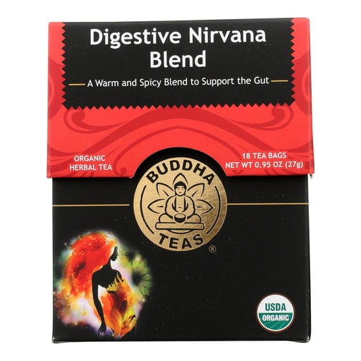 Buddha Teas - Organic Tea - Digestive Nirvana - Case Of 6 - 18 Count Biskets Pantry 