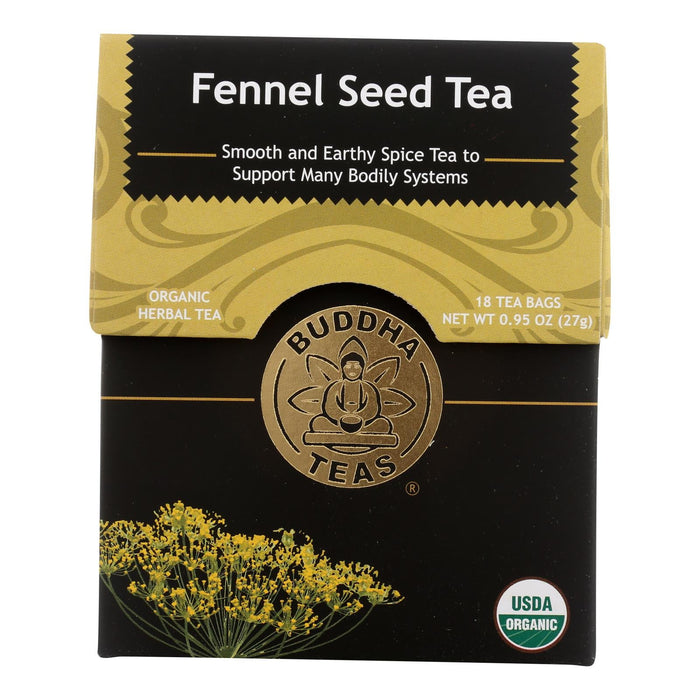 Buddha Teas - Organic Tea - Fennel Seed - Case Of 6 - 18 Count Biskets Pantry 