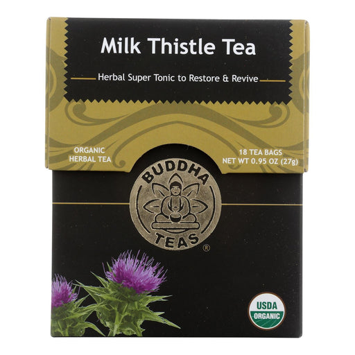 Buddha Teas - Organic Tea - Milk Thistle - Case Of 6 - 18 Count Biskets Pantry 