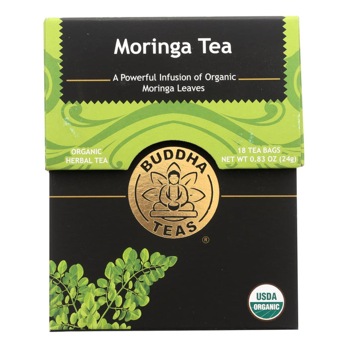 Buddha Teas - Organic Tea - Moringa - Case Of 6 - 18 Bags Biskets Pantry 