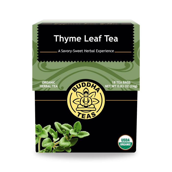 Buddha Teas - Organic Tea - Thyme Leaf - Case Of 6 - 18 Count Biskets Pantry 