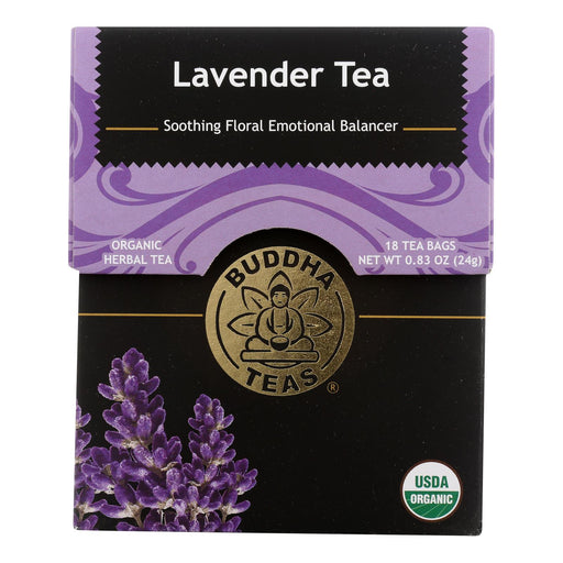 Buddha Teas - Tea Organic Lavender - Case Of 6 - 18 Bag Biskets Pantry 