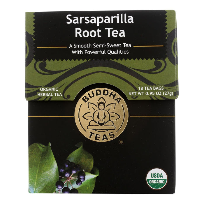 Buddha Teas - Tea Organic Sarsaparilla - Case Of 6 - 18 Bag Biskets Pantry 