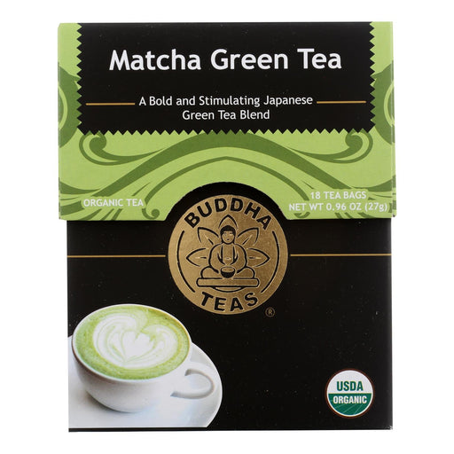 Buddha Teas -tea - Matcha Green - Case Of 6 - 18 Bag Biskets Pantry 