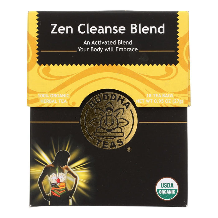 Buddha Teas -tea - Zen Cleanse Blend - Case Of 6 - 18 Bag Biskets Pantry 