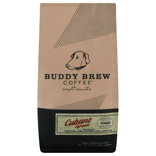 Buddy Brew - Coffee Whole Bean Cubano Espresso - Case Of 6-12 Oz Biskets Pantry 