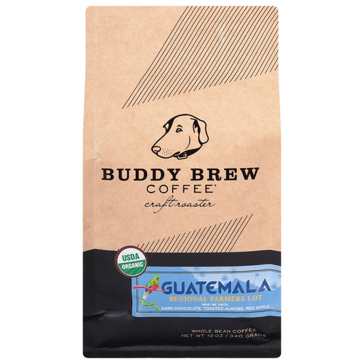 Buddy Brew - Coffee Whole Bean Guatemala - Case Of 6-12 Oz Biskets Pantry 