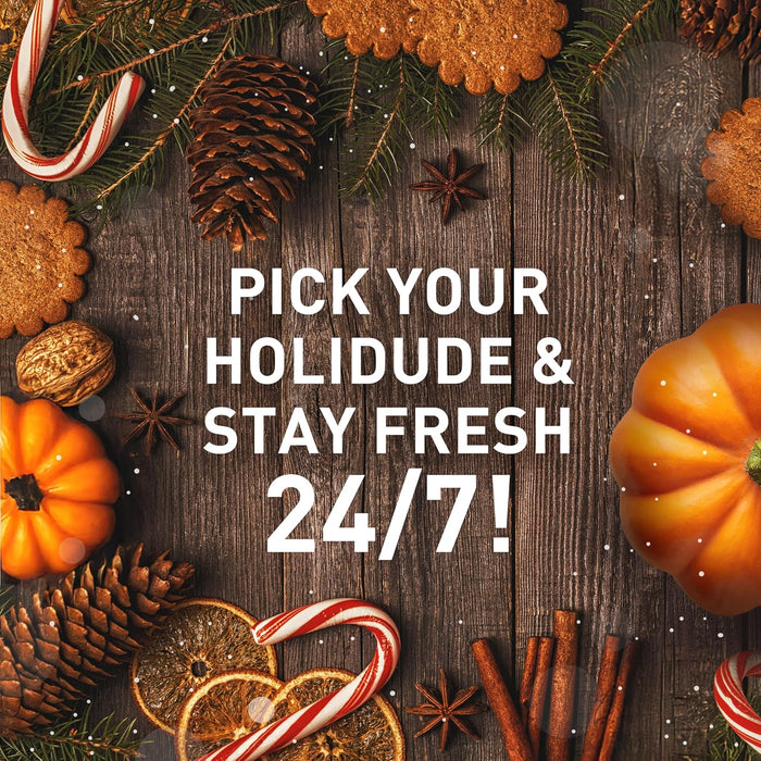 Body Wash for Men, Holidudes Holiday Edition, 24/7 Holiday Freshness, Lasting Scent and Rich Lather, Stocking Stuffer, Jacked Frost Frosted Mint Scent, 16 Oz