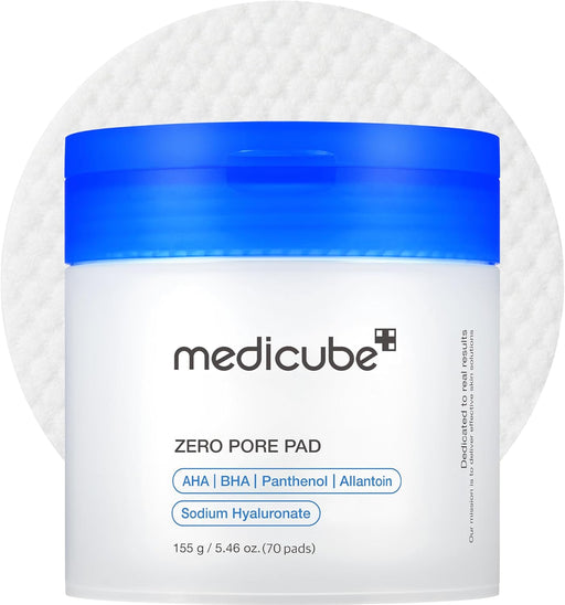 Toner Pads Zero Pore Pad 2.0 | Dual-Textured Facial Pad for Exfoliation and Pore Care with 4.5% AHA Lactic Acid, 0.45% BHA Salicylic Acid | Ideal for All, Korean Skin Care, 70 Pads (1 Pack)