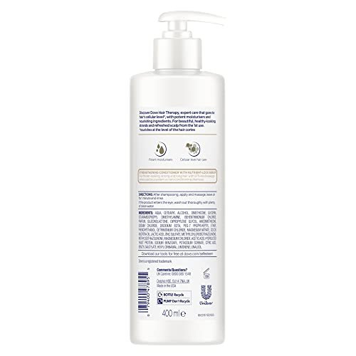 Dove Hair Therapy Conditioner for Damaged Hair Breakage Remedy Hair Conditioner with Nutrient-Lock Serum 13.5 fl oz