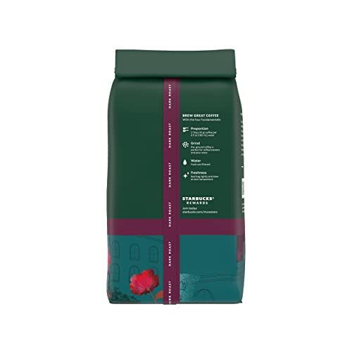 Starbucks Ground Coffee, Dark Roast Coffee, Caffè Verona, 100% Arabica, 1 bag (18 oz)