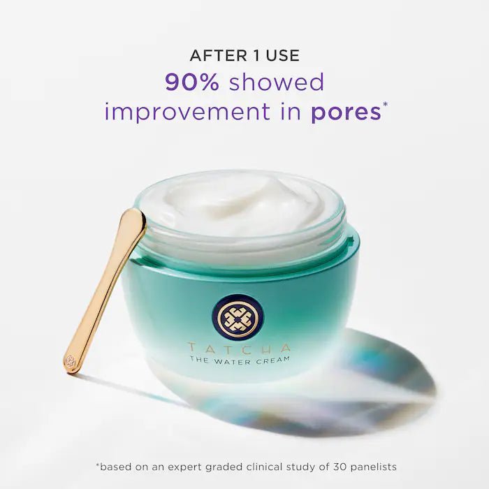 TATCHA The Water Cream | TRAVEL SIZE | Cream Moisturizer for Face, Optimal Hydration For Pure Poreless Skin