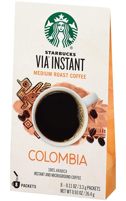 Starbucks VIA Instant Coffee, Colombia, 8 CT