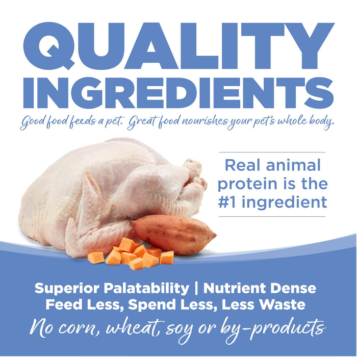 NutriSource Pure Vita Limited Ingredient Grain Free Dry Dog Food, Small Bites, Turkey and Sweet Potato, 15LB