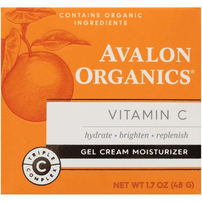 Avalon Organics Gel Cream Moisturizer with Vitamin C, 1.7 Oz