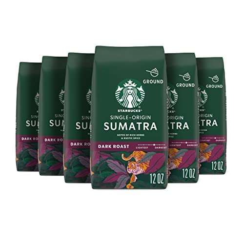 Starbucks Ground Coffee, Dark Roast Coffee, Caffè Verona, 100% Arabica, 1 bag (18 oz)