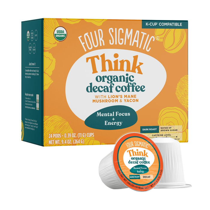 Decaf Lion's Mane Mushroom Coffee K-Cups by Four Sigmatic