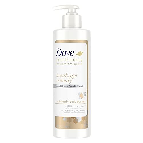 Dove Hair Therapy Conditioner for Damaged Hair Breakage Remedy Hair Conditioner with Nutrient-Lock Serum 13.5 fl oz