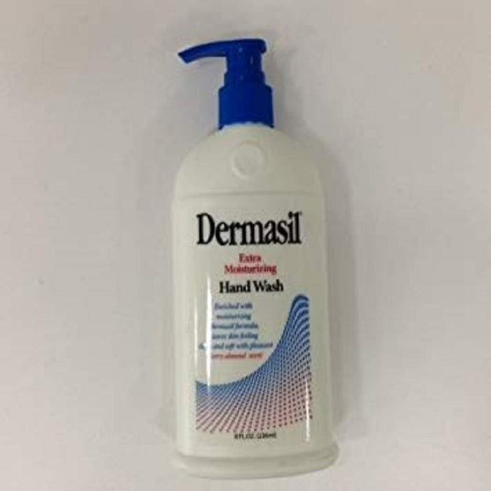 Dermasil Extra Moisturizing Hand Wash, enriched with moisturizing Dermasil formula, 8 Fl Oz