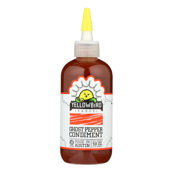 Yellowbird Sauce Ghost Pepper Condiment  - Case Of 6 - 9.8 Oz